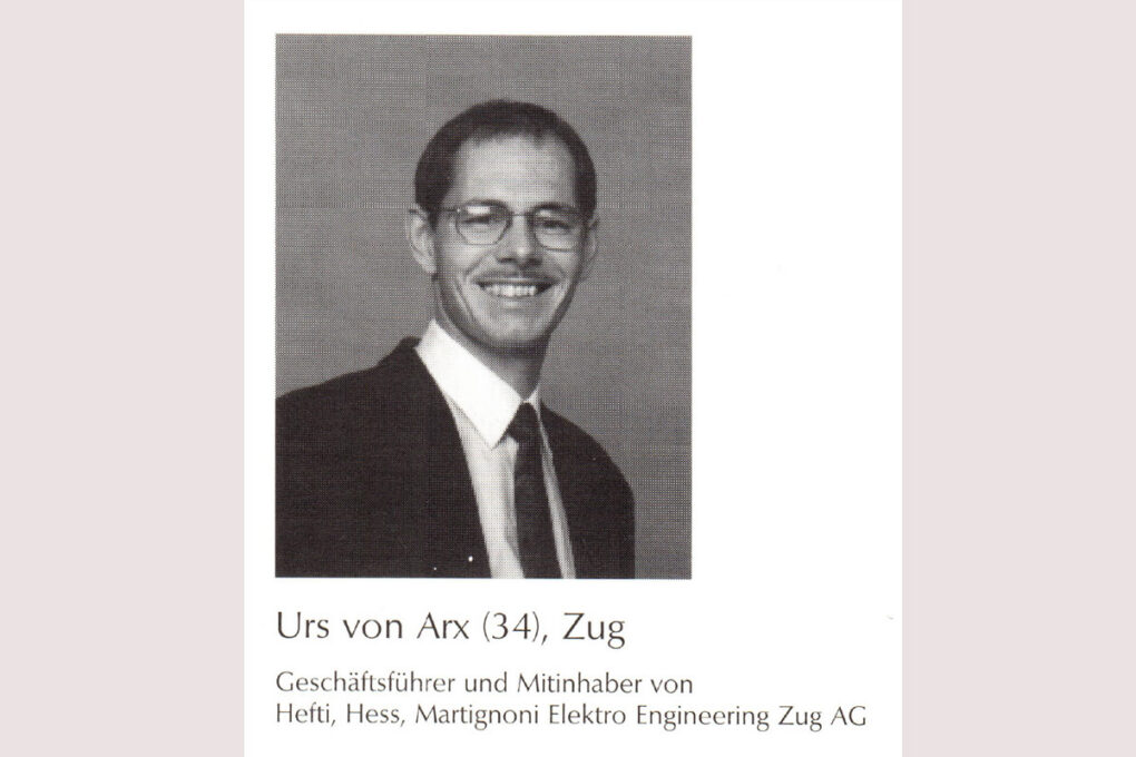 Der heutige HHM CEO Urs von Arx eröffnet 1994 das Ingenieurbüro in Zug.